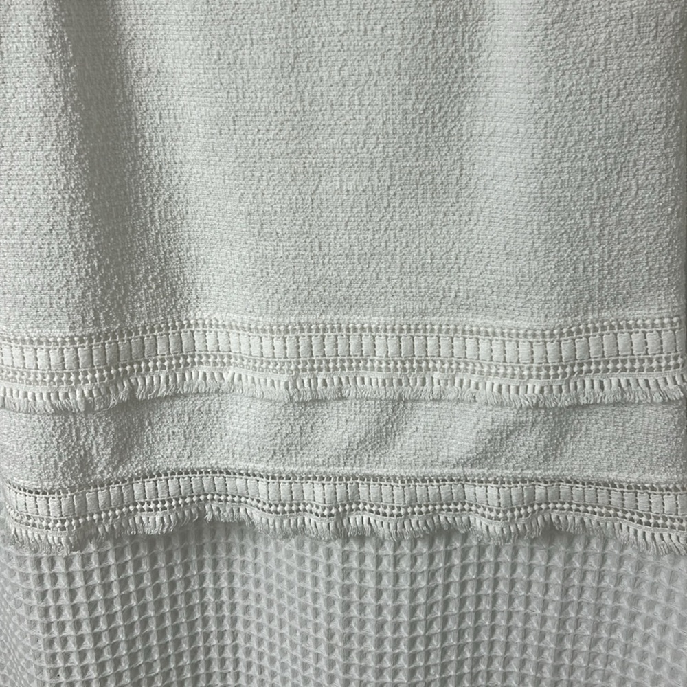 Banana Republic Short Sleeve Boucle Fringed Top - Picture 4 of 9